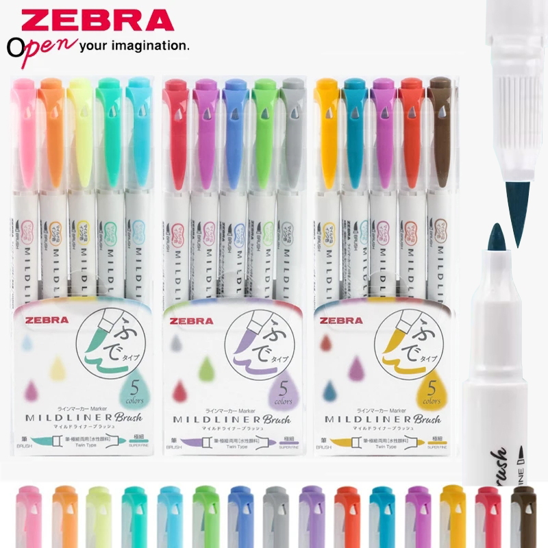 Zebra Pen Sarasa - ZEBRA Mildliner выделители ручка Набор японских