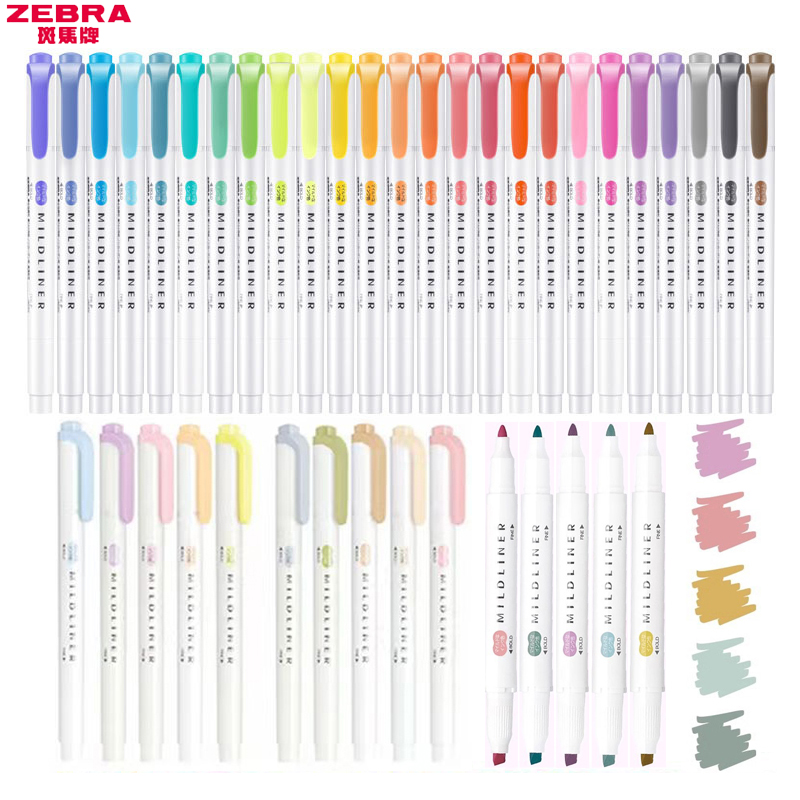 Zebra Pen Sarasa - 1/3 шт. ZEBRA MILDLINER WKT7 ручки-хайлайтеры,