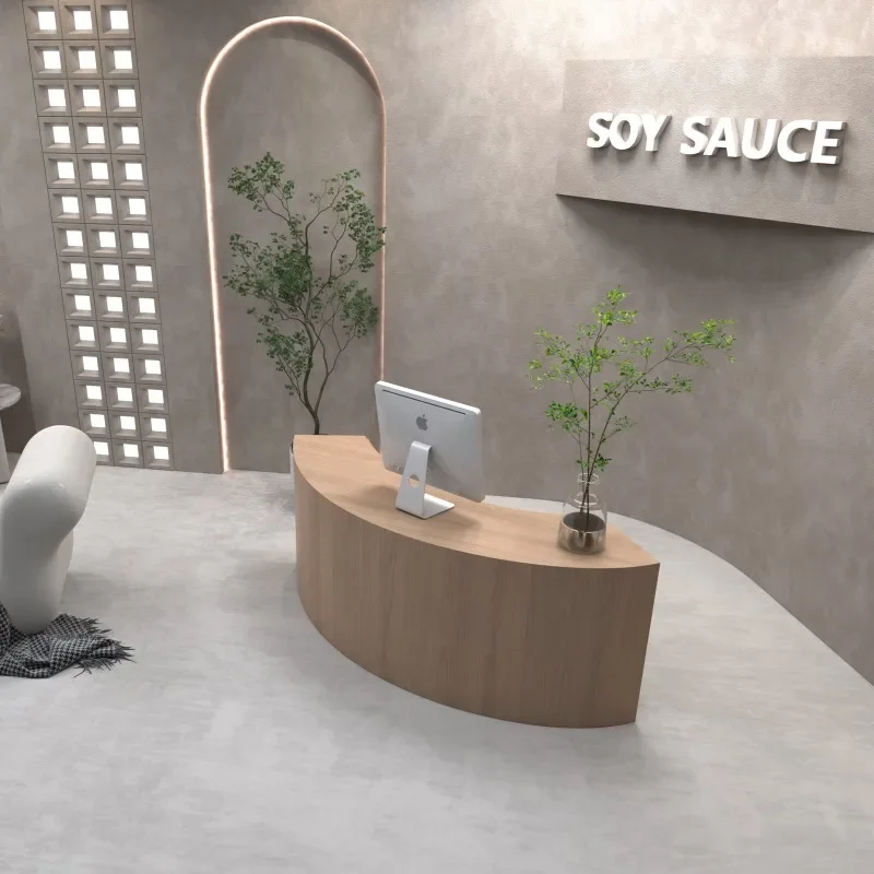 Изогнутый стол-ресепшн для кас – обзор и цена Office Furniture Bali