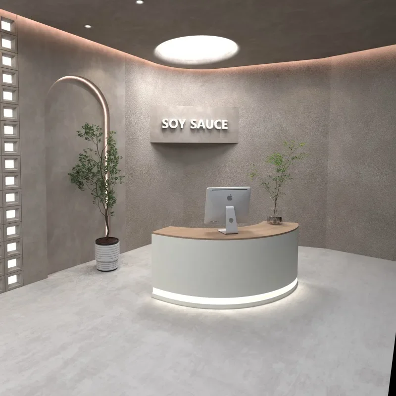 Изогнутый стол-ресепшн для кас – обзор и цена Office Furniture Bali